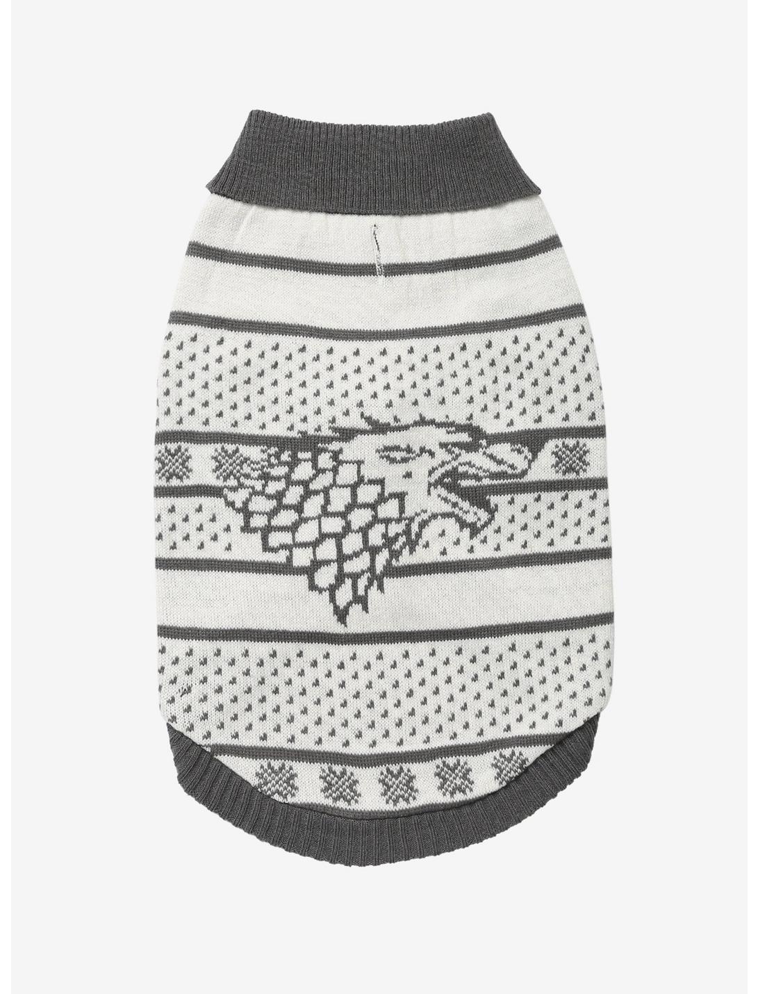 Game Of Thrones House Stark Dog Sweater - BoxLunch Exclusive, MULTI, hi-res