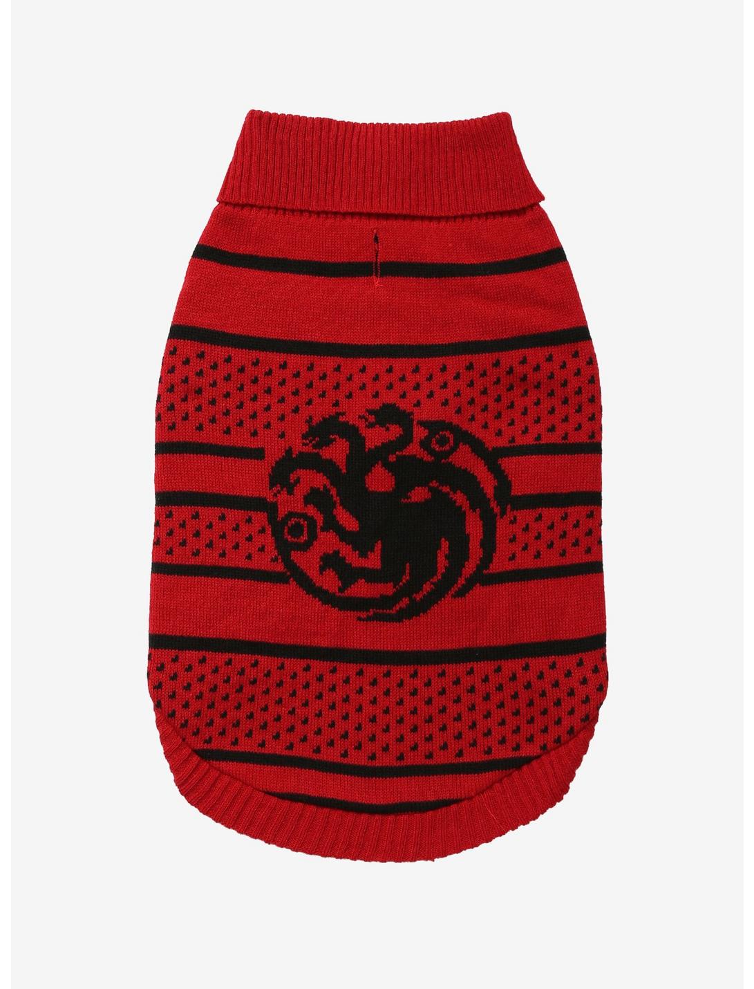 Game Of Thrones House Targaryen Dog Sweater - BoxLunch Exclusive, MULTI, hi-res