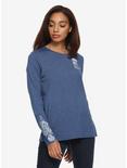 Her Universe Doctor Who TARDIS Speckle Girls Long-Sleeve T-Shirt, BLUE, hi-res