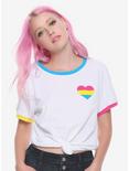 Pansexual Pride Flag Heart Ringer T-Shirt, MULTICOLOR, hi-res