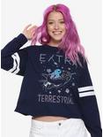 Disney Lilo & Stitch Extra Terrestrial Girls Athletic Sweatshirt, BLUE, hi-res