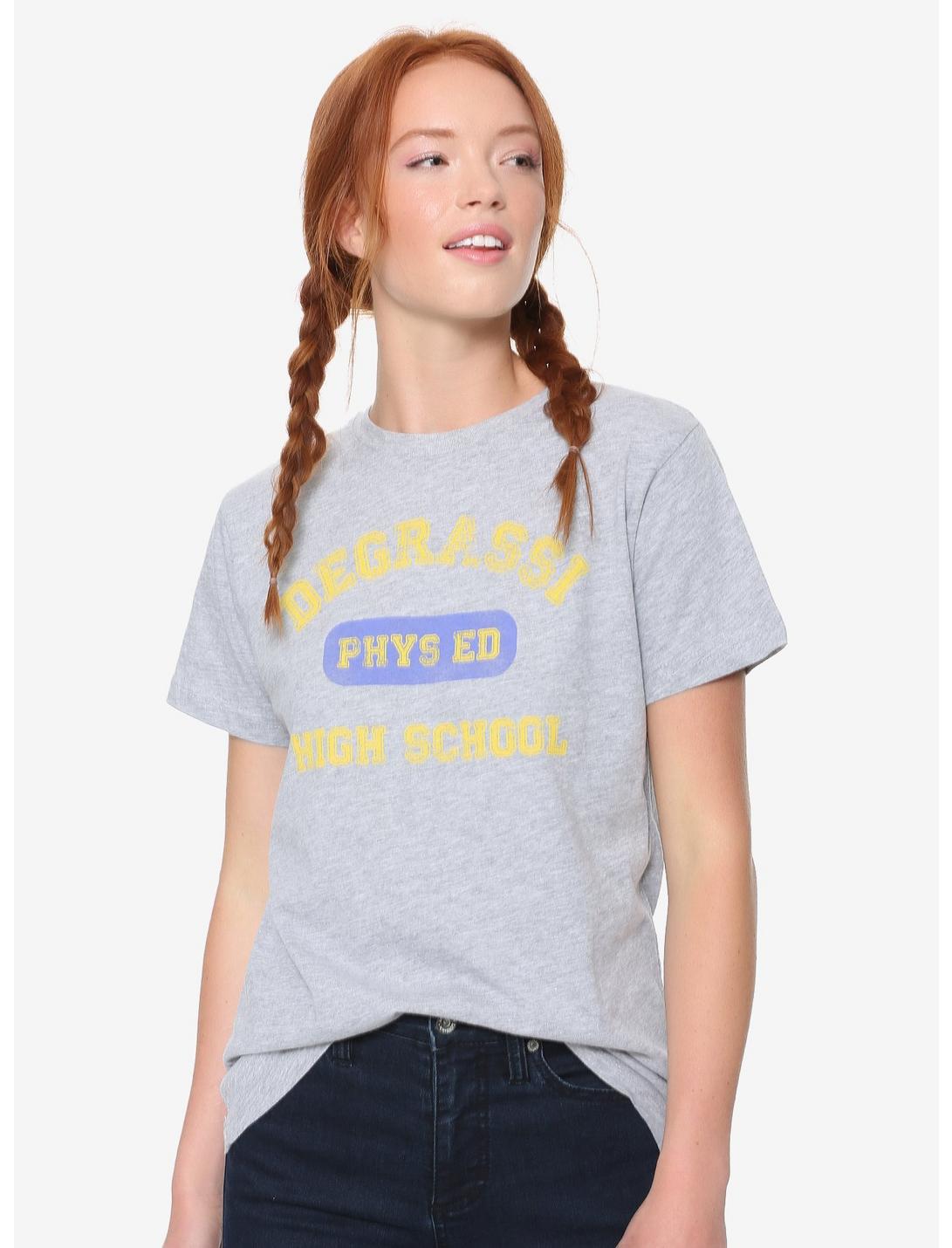Degrassi: The Next Generation Phys Ed Womens Tee - BoxLunch Exclusive, GREY, hi-res
