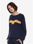 DC Comics Wonder Woman Womens Navy Pullover - BoxLunch Exclusive, NAVY, hi-res