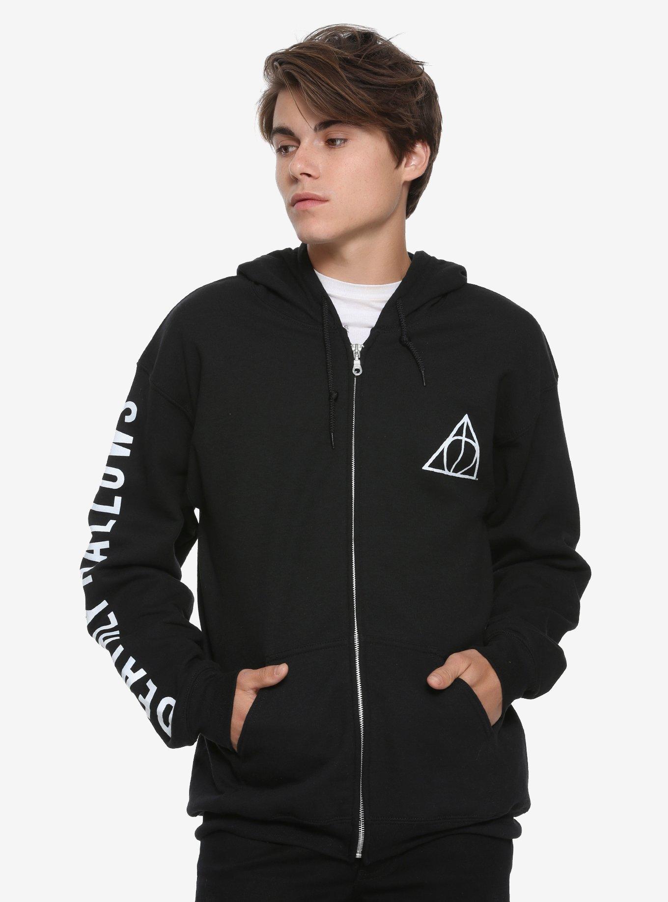 Harry Potter Deathly Hallows Hoodie, BLACK, hi-res