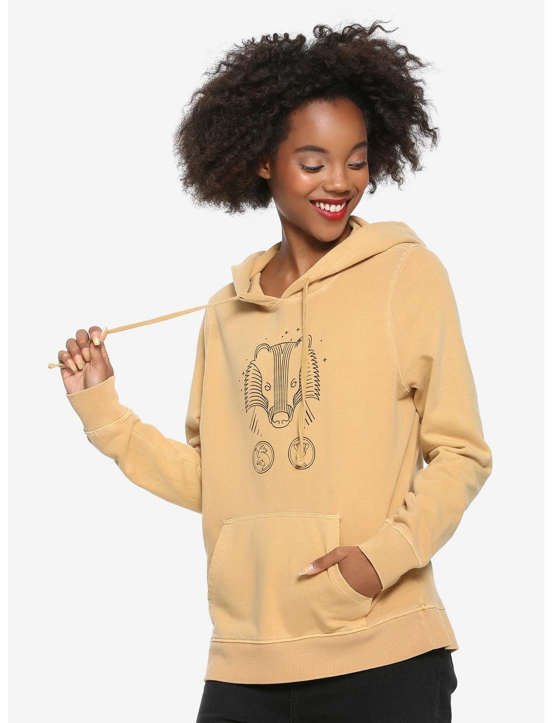 Harry Potter Faded Hufflepuff Girls Hoodie, MUSTARD WITH MY PAISLEY, hi-res