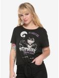 The Nightmare Before Christmas Jack B Movie Poster Tie Front Girls T-Shirt, PURPLE, hi-res
