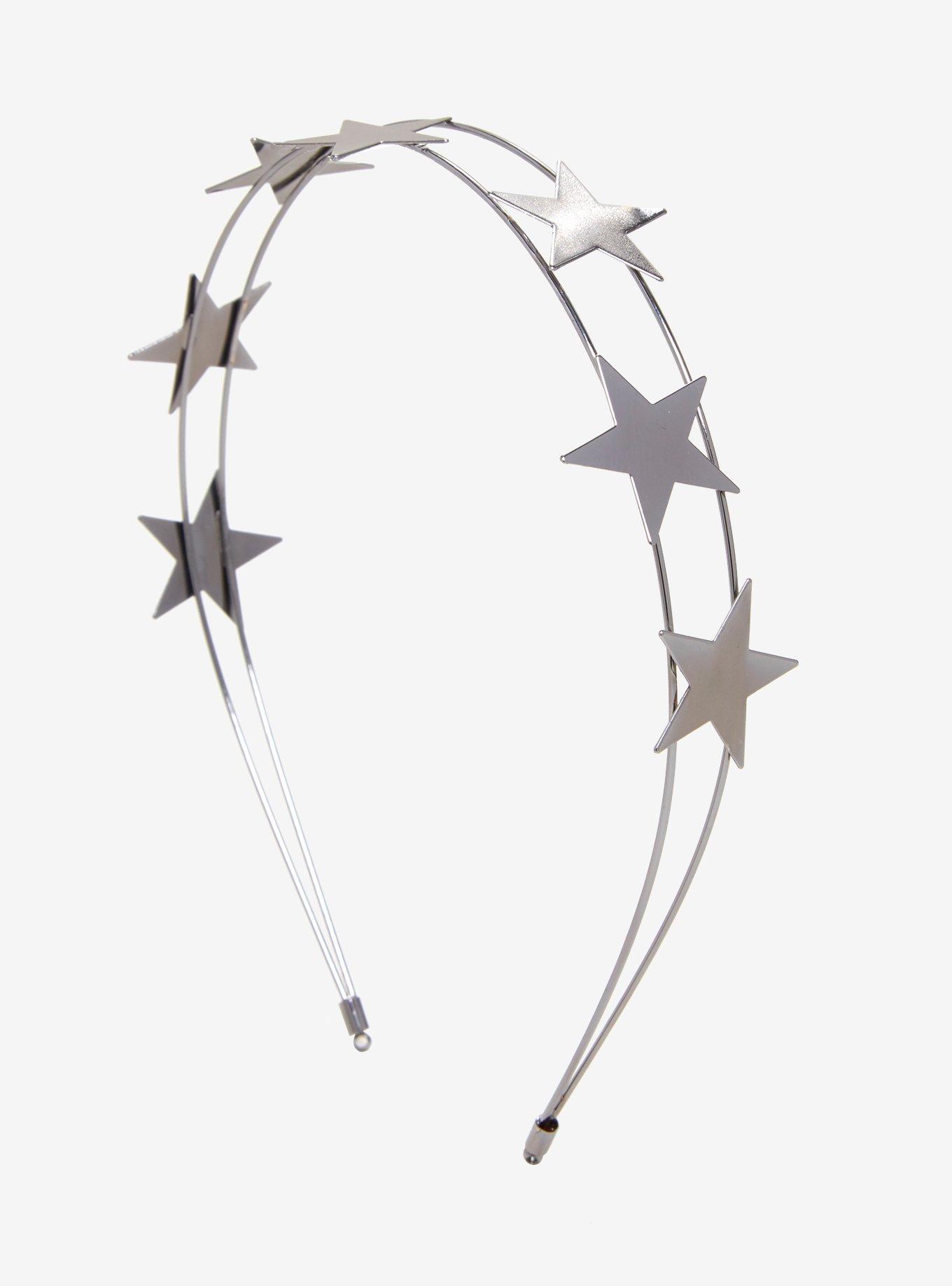 Blackheart Silver Star Headband, , hi-res