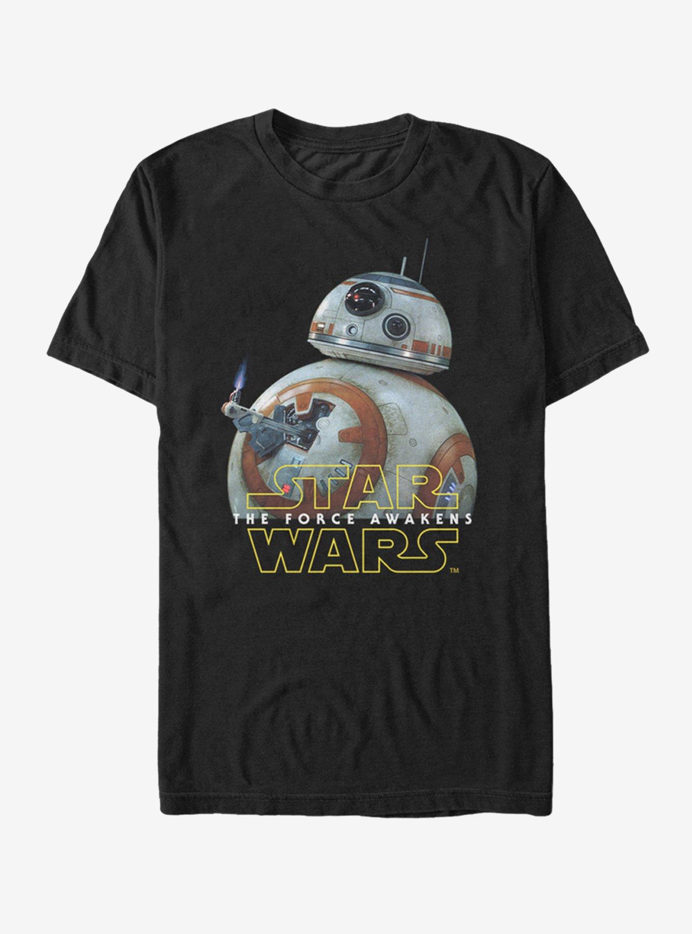 Star Wars Episode VII The Force Awakens BB-8 Lighter Thumbs Up T-Shirt, BLACK, hi-res