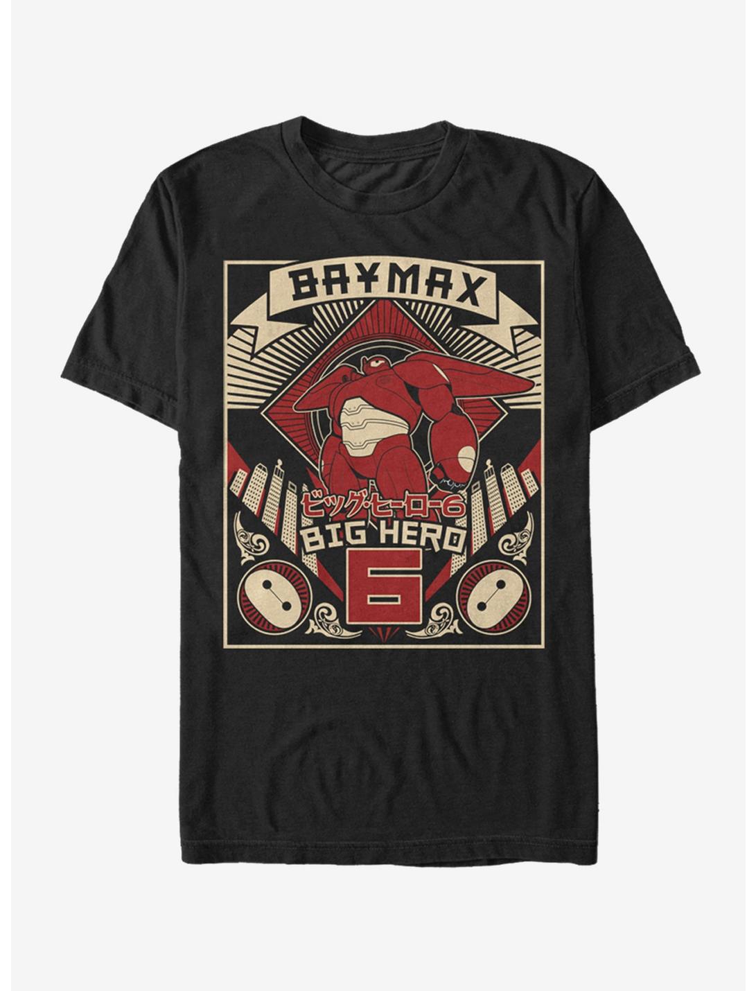 Disney Big Hero 6 Baymax Poster T-Shirt, BLACK, hi-res