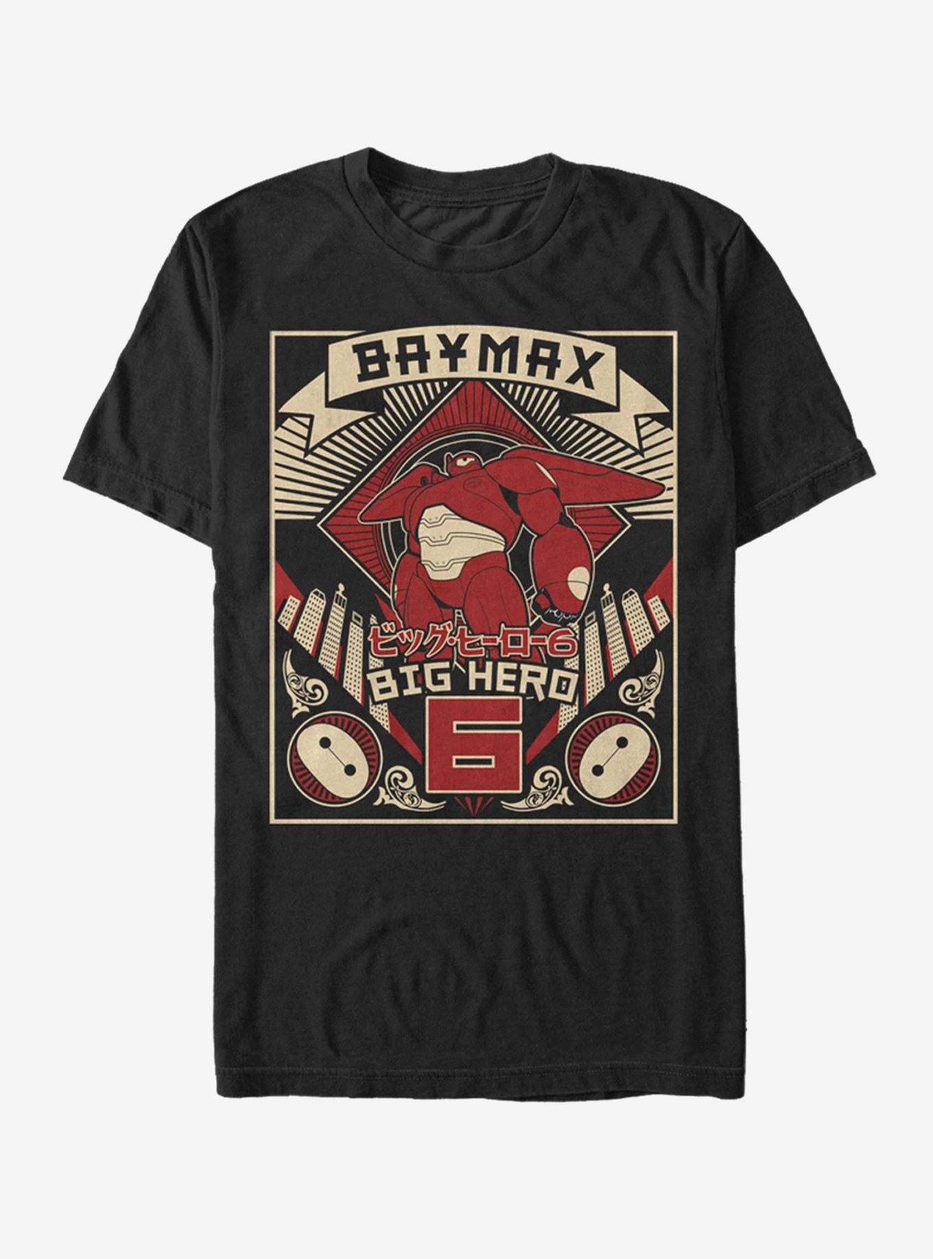 Disney Big Hero 6 Baymax Poster T-Shirt, BLACK, hi-res