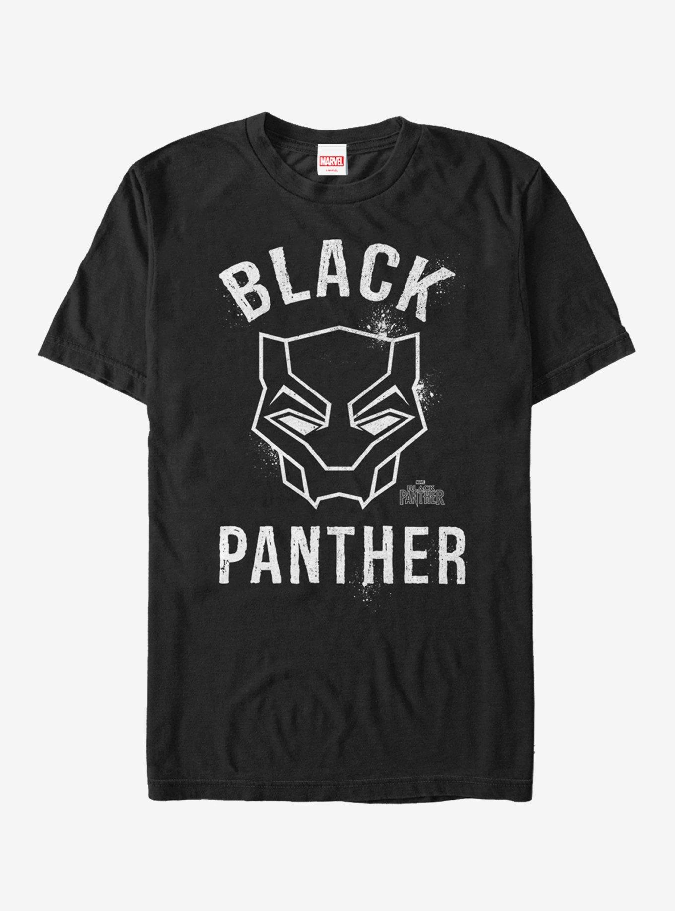 Marvel Black Panther Spray Paint Logo T-Shirt, BLACK, hi-res