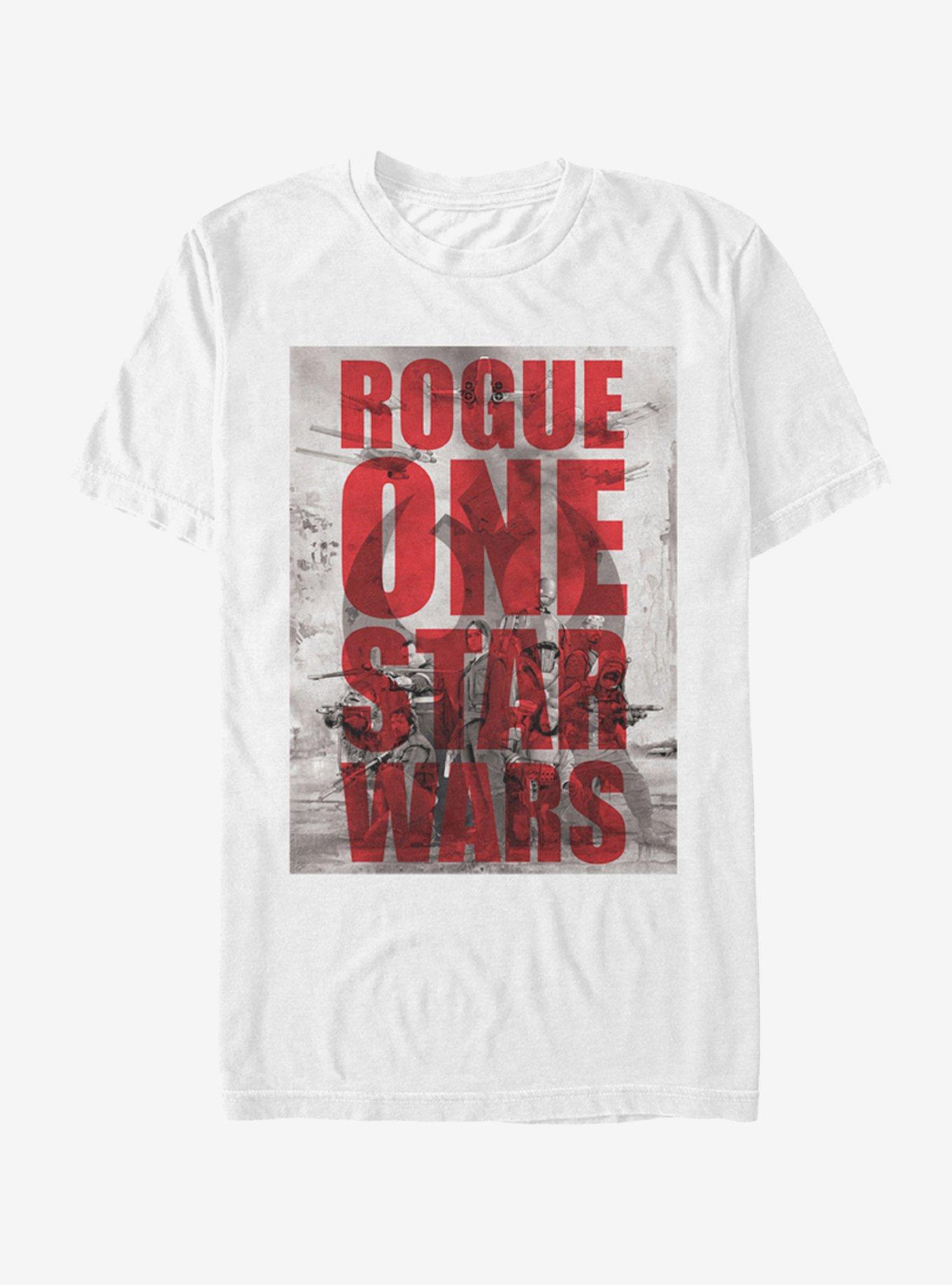 Star Wars Rogue One Group Overlay T-Shirt, WHITE, hi-res