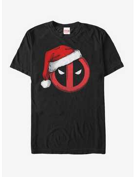 Marvel Christmas Deadpool Santa Hat T-Shirt, , hi-res