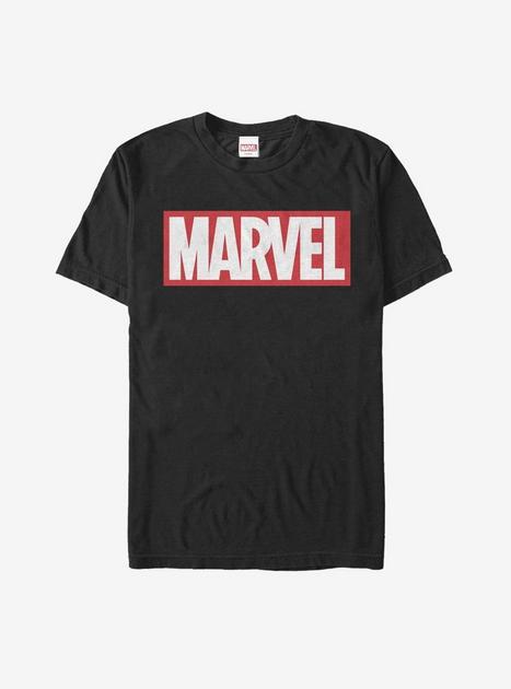 Marvel Classic Bold Logo T-Shirt - BLACK | Hot Topic