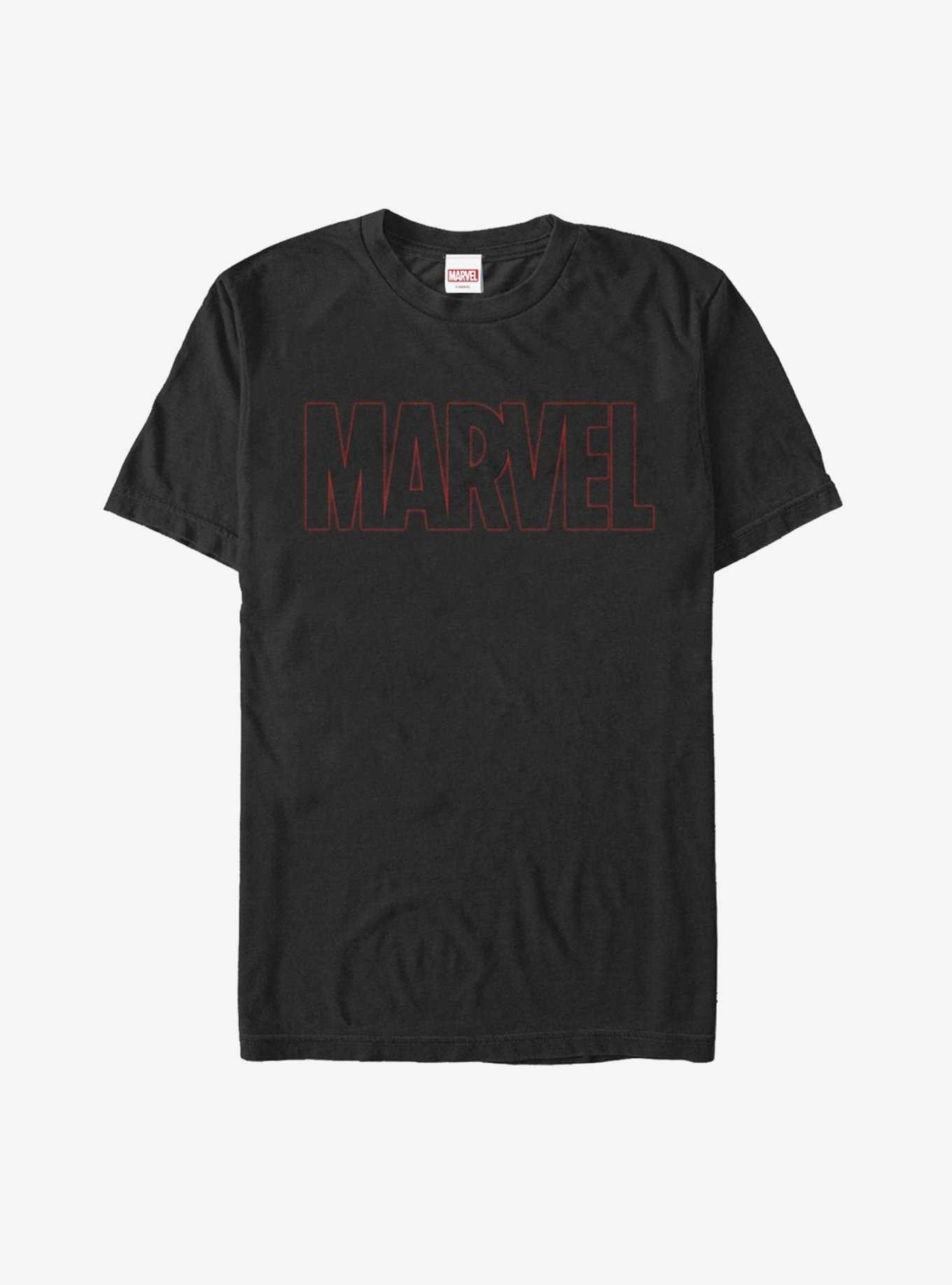 Marvel Classic Red Outline Logo T-Shirt, , hi-res