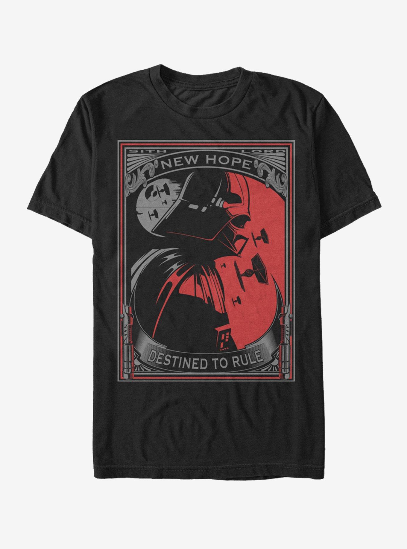 Star Wars Darth Vader Destined to Rule T-Shirt, BLACK, hi-res