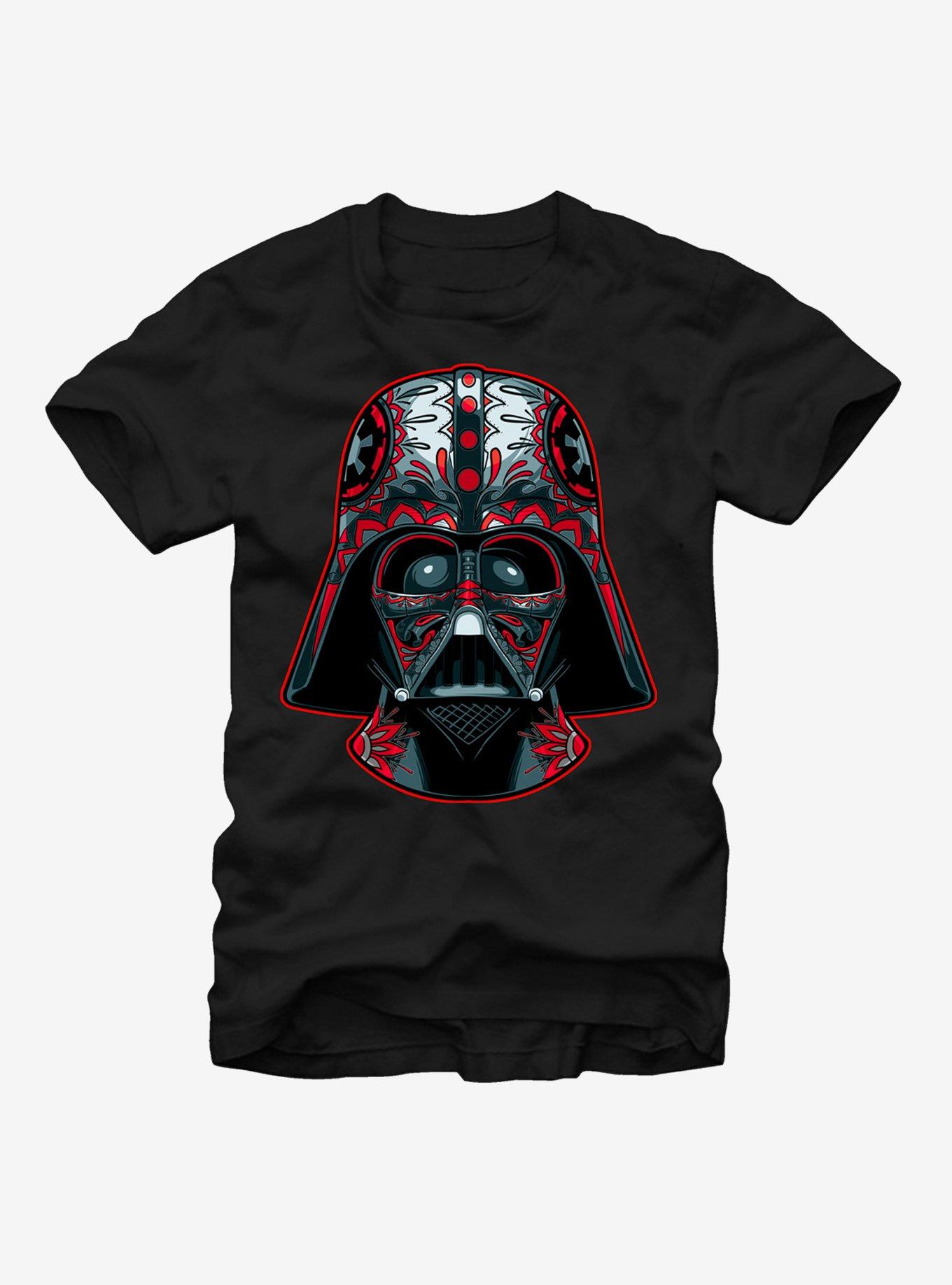 Star Wars Darth Vader Helmet Markings T-Shirt, BLACK, hi-res