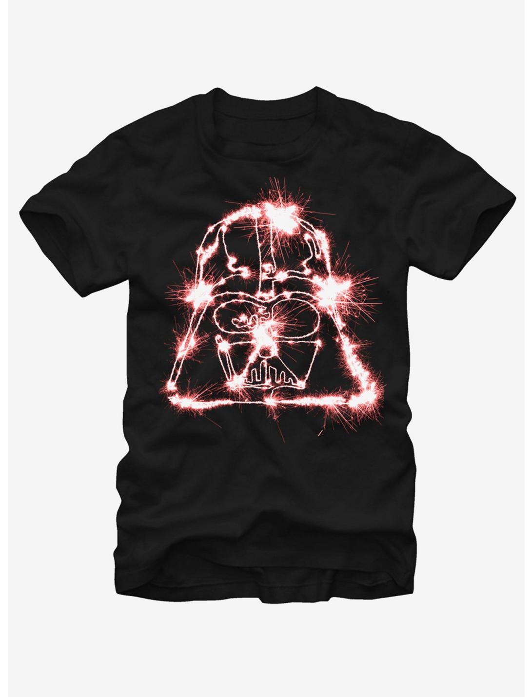 Star Wars Darth Vader Sparklers T-Shirt, BLACK, hi-res