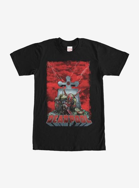 Marvel Deadpool Grave T-Shirt - BLACK | Hot Topic