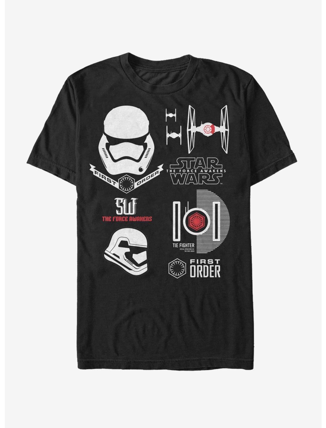 Star Wars First Order Logo T-Shirt, BLACK, hi-res