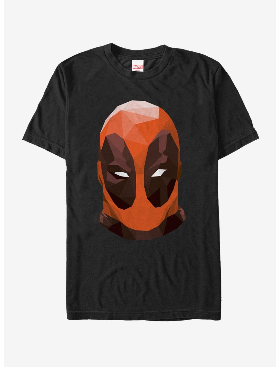 Marvel Geometric Deadpool Mask T-Shirt, BLACK, hi-res