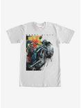 Marvel Ghost Rider Paint Splatter Print T-Shirt, WHITE, hi-res