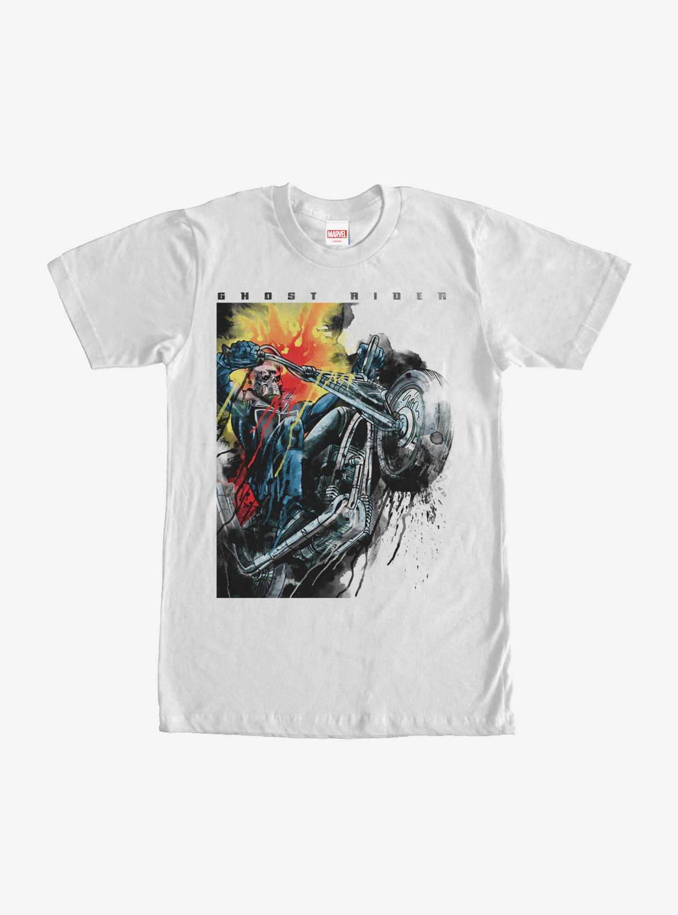 Marvel Ghost Rider Paint Splatter Print T-Shirt, , hi-res