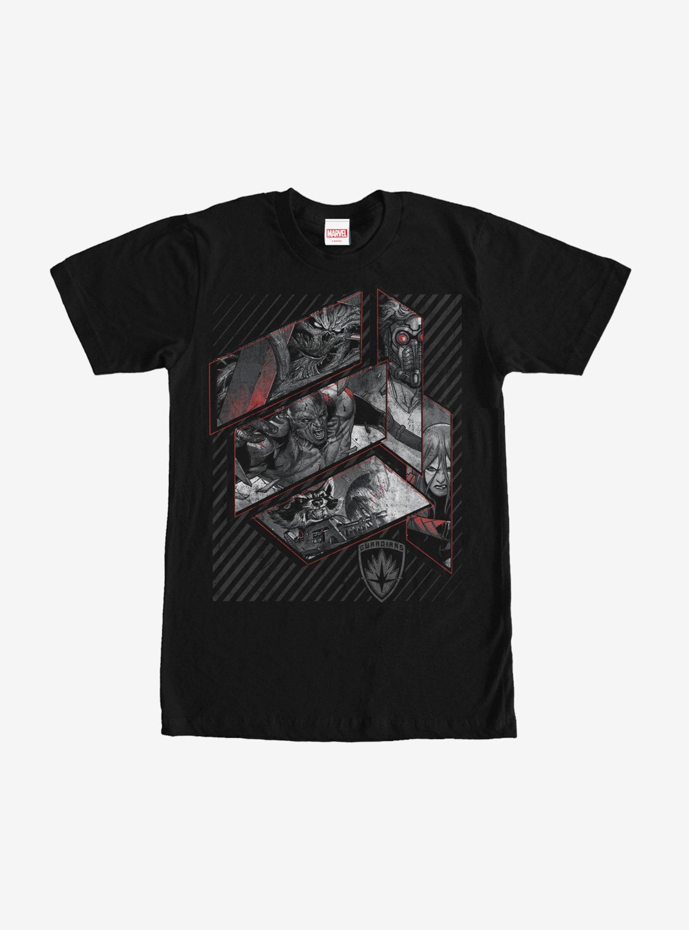 Marvel Guardians of the Galaxy Grayscale T-Shirt