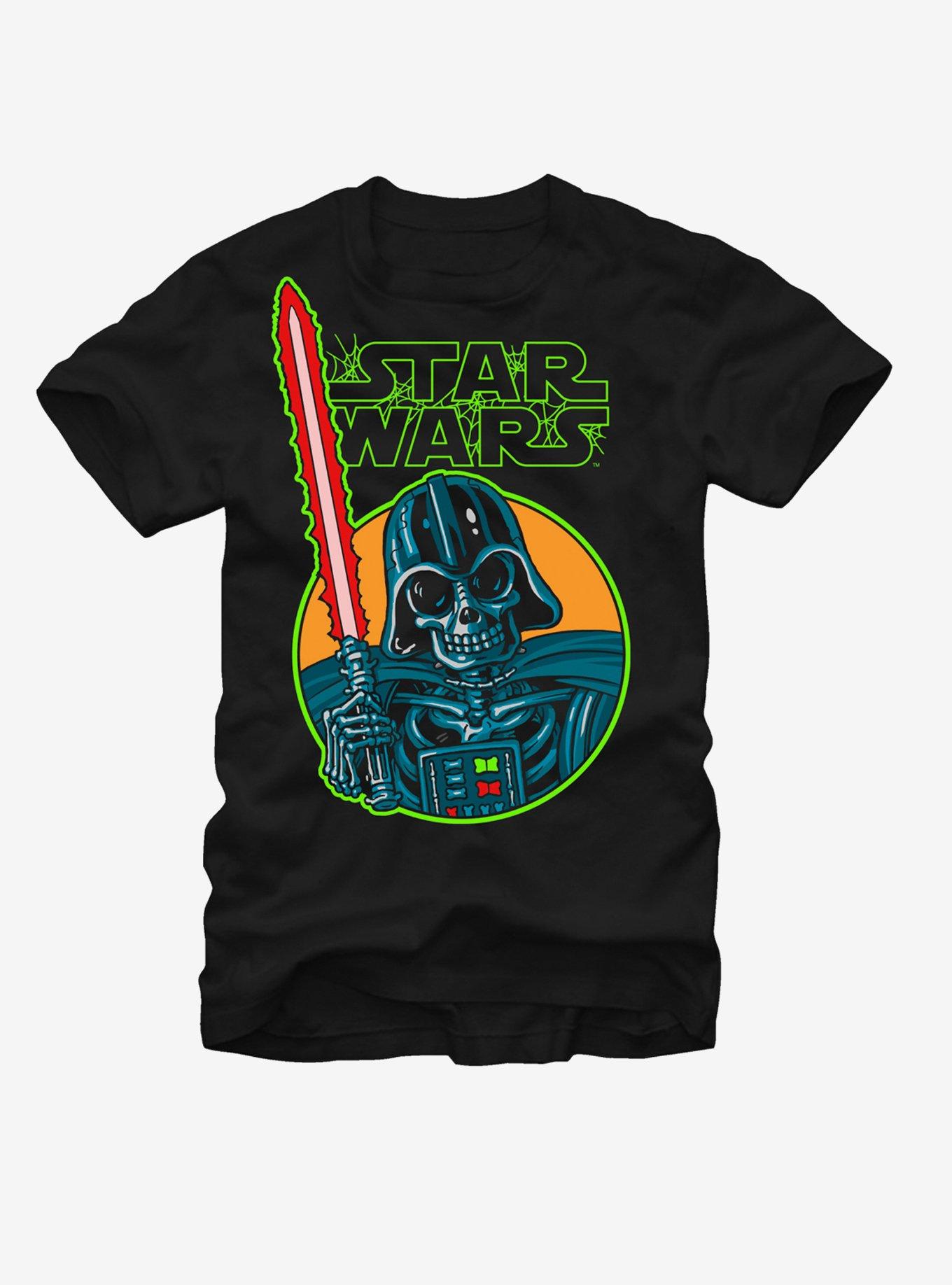 Star Wars Halloween Vader Skeleton T-Shirt, BLACK, hi-res