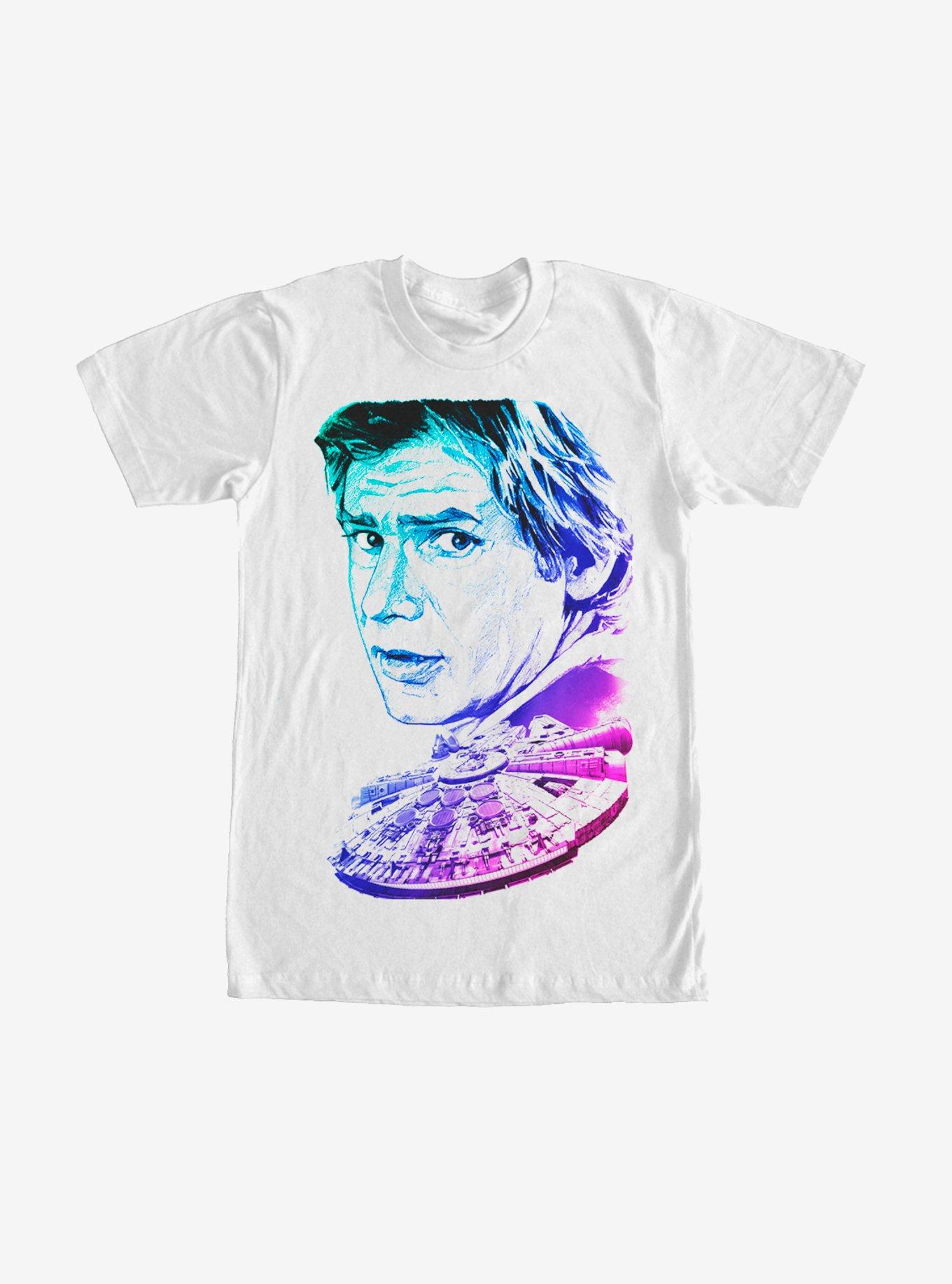 Star Wars Han Solo Millennium Falcon T-Shirt, WHITE, hi-res