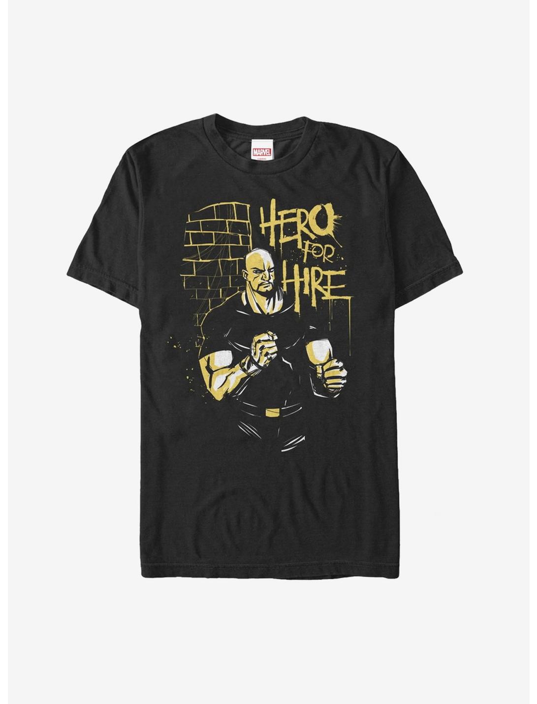 Marvel Hero for Hire Brick T-Shirt, BLACK, hi-res