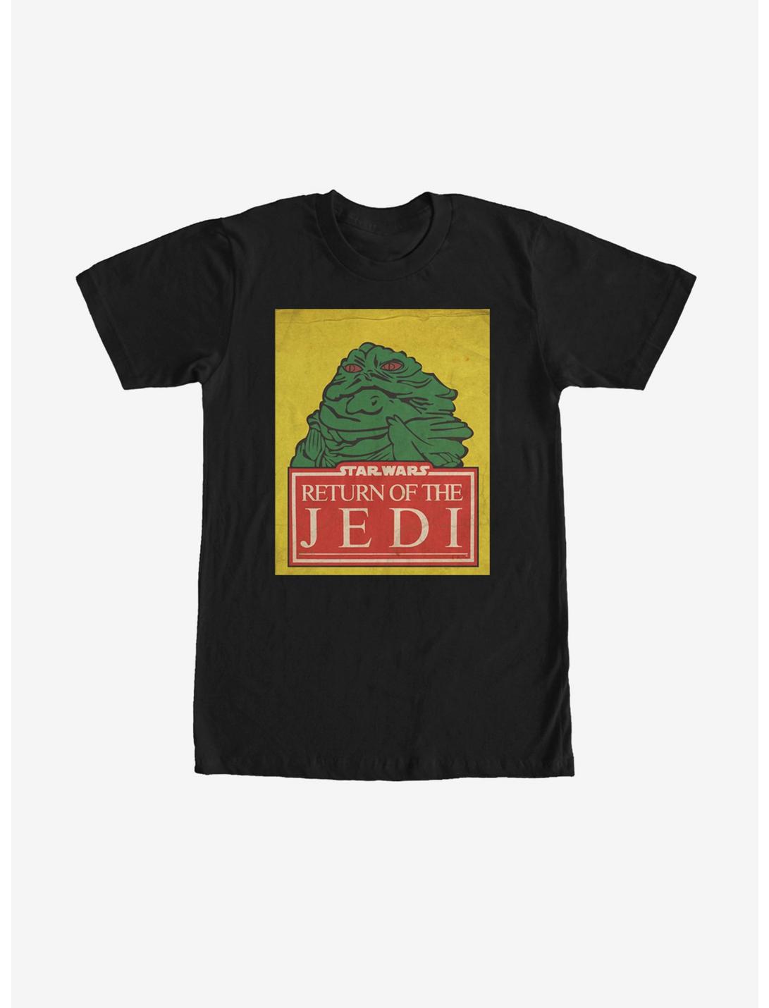 Star Wars Jabba the Hutt Trading Card T-Shirt, BLACK, hi-res