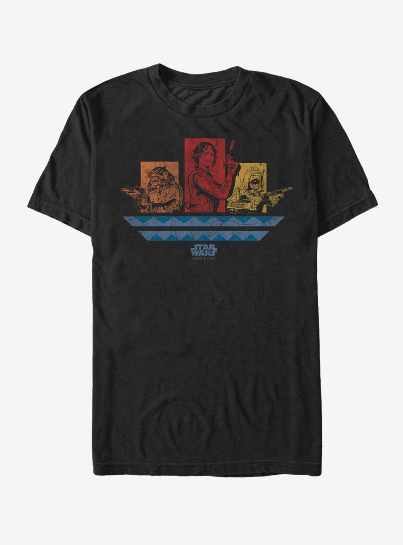 Star Wars Jyn Pao Bistan Panels T-Shirt, BLACK, hi-res