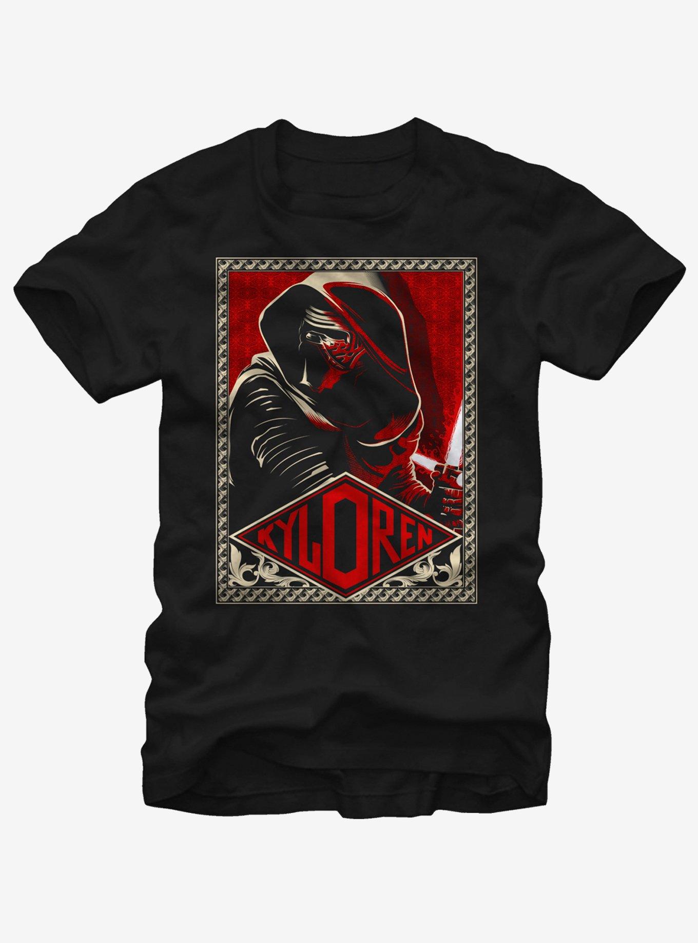 Star Wars Kylo Ren Poster T-Shirt, BLACK, hi-res