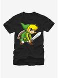 Nintendo Legend of Zelda Spirit Tracks Link T-Shirt, BLACK, hi-res