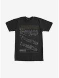 Star Wars Lightsaber Schematics T-Shirt, BLACK, hi-res