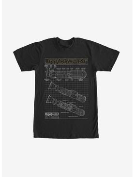 Star Wars Lightsaber Schematics T-Shirt, , hi-res