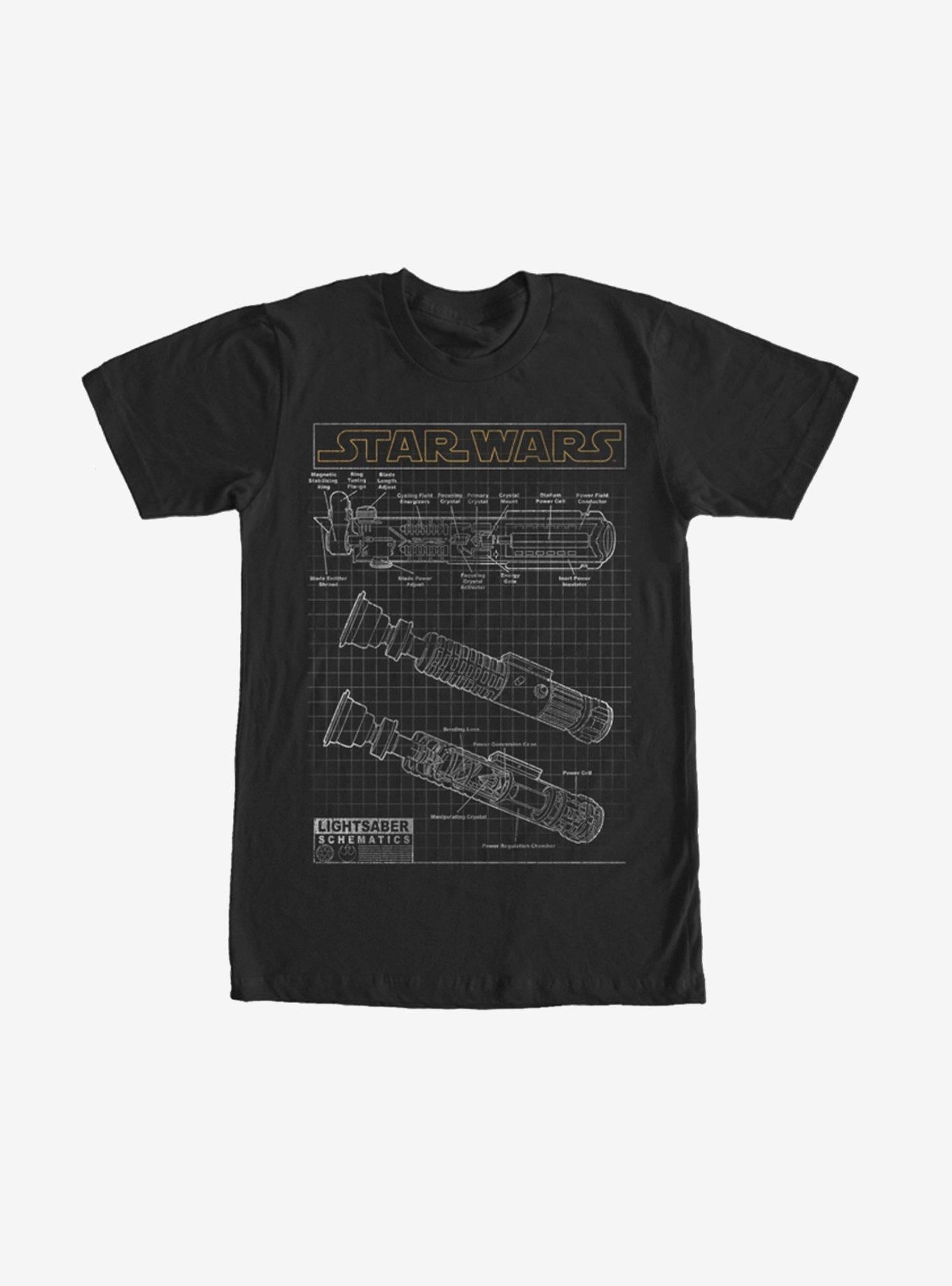 Star wars sale lightsaber t shirt