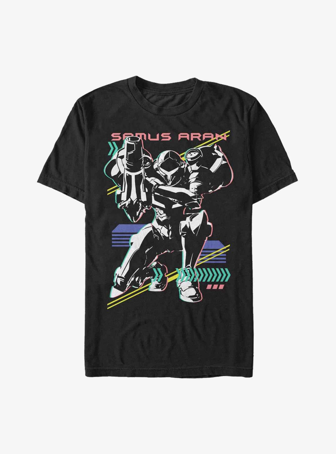 Nintendo Metroid 80's Vibe T-Shirt, BLACK, hi-res
