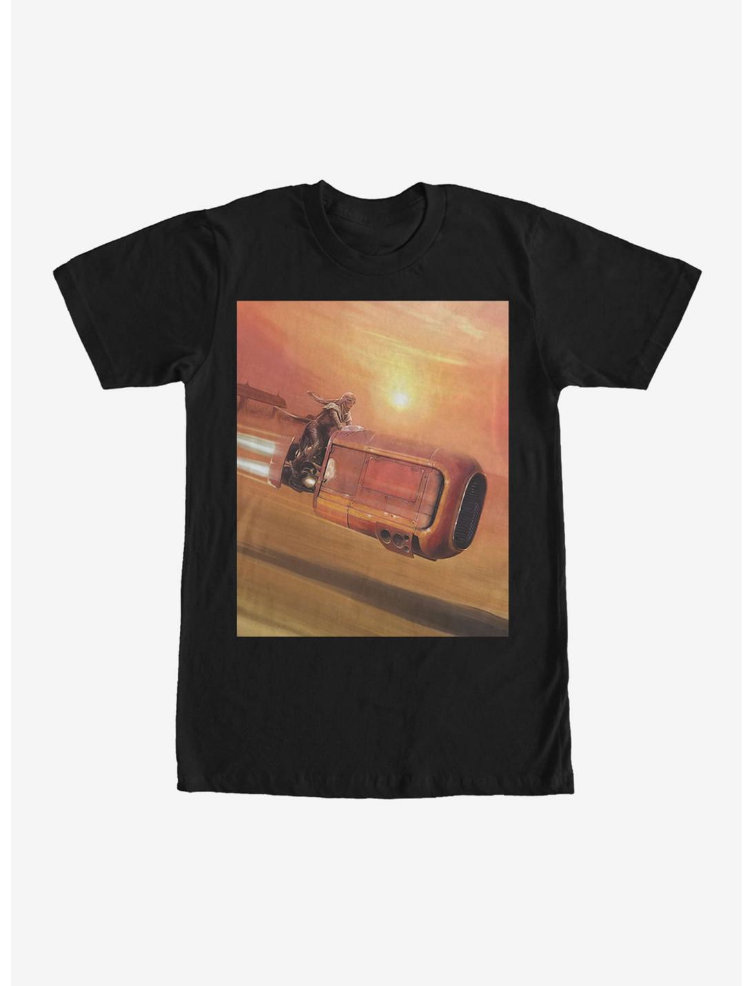 Star Wars Rey Speeder Landscape T-Shirt, BLACK, hi-res