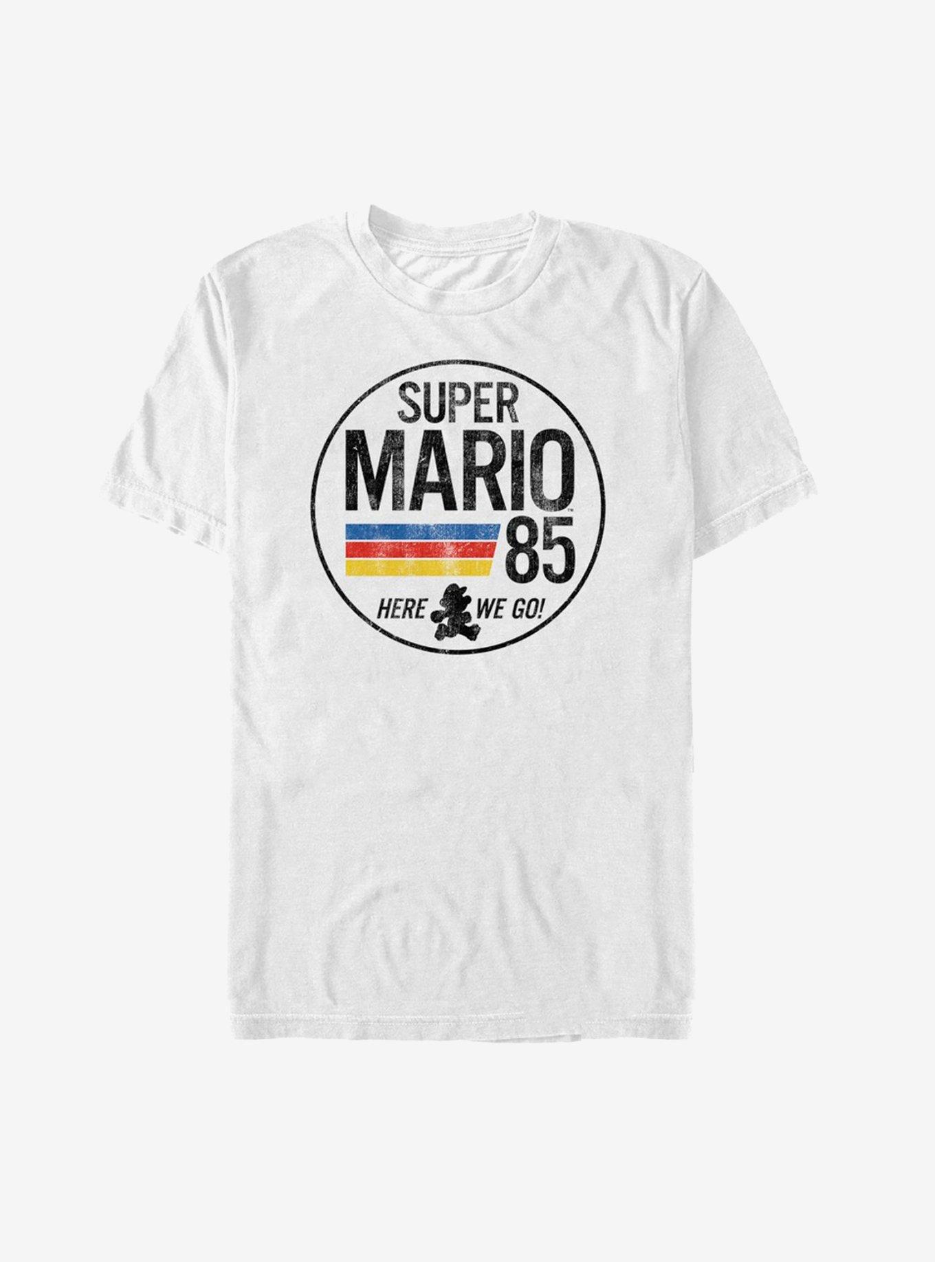 Nintendo Super Mario Retro Rainbow Ring T-Shirt, WHITE, hi-res