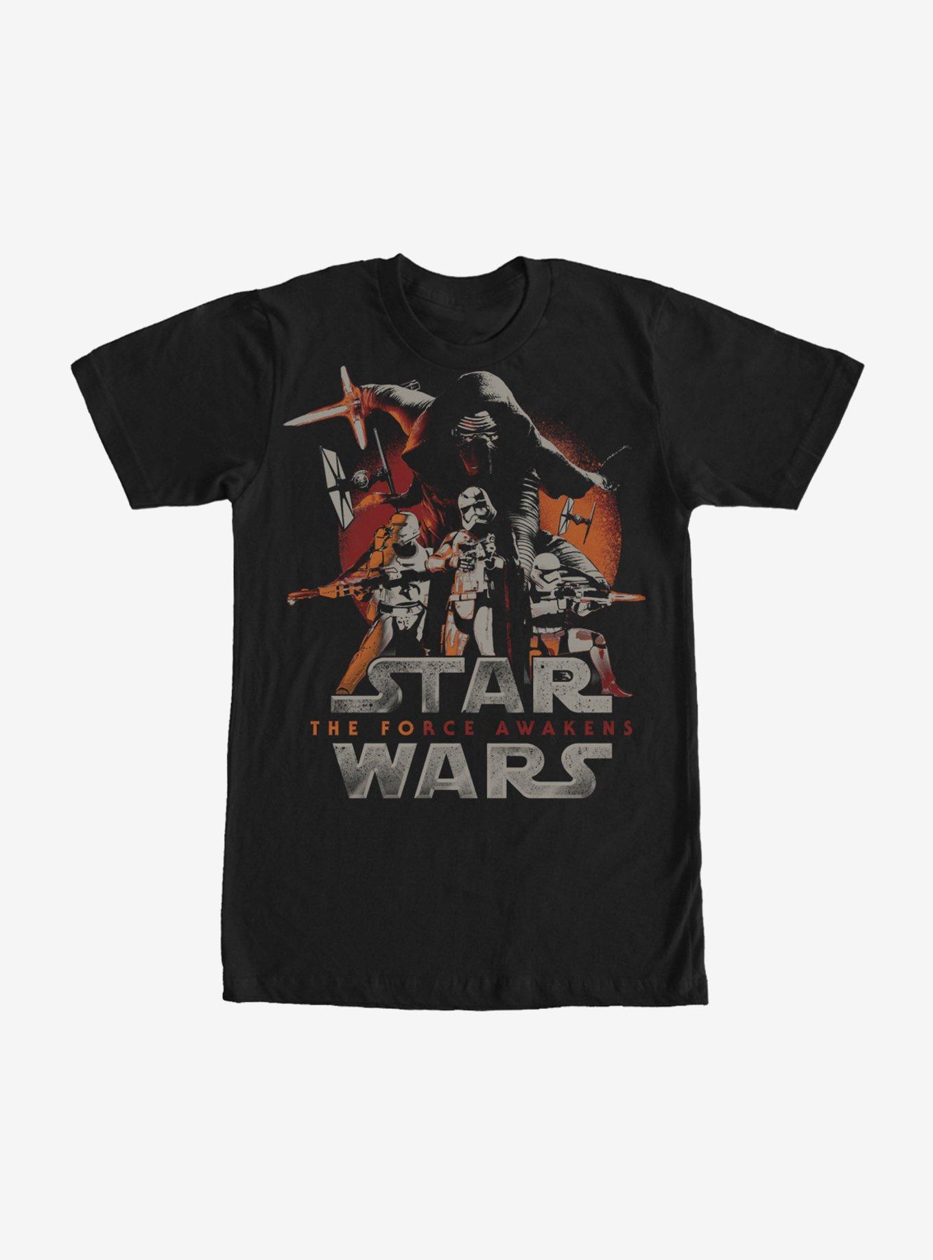 Star Wars The First Order Attacks T-Shirt, BLACK, hi-res