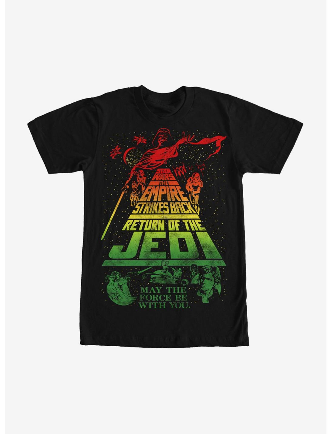 Star Wars Title Collage T-Shirt, BLACK, hi-res