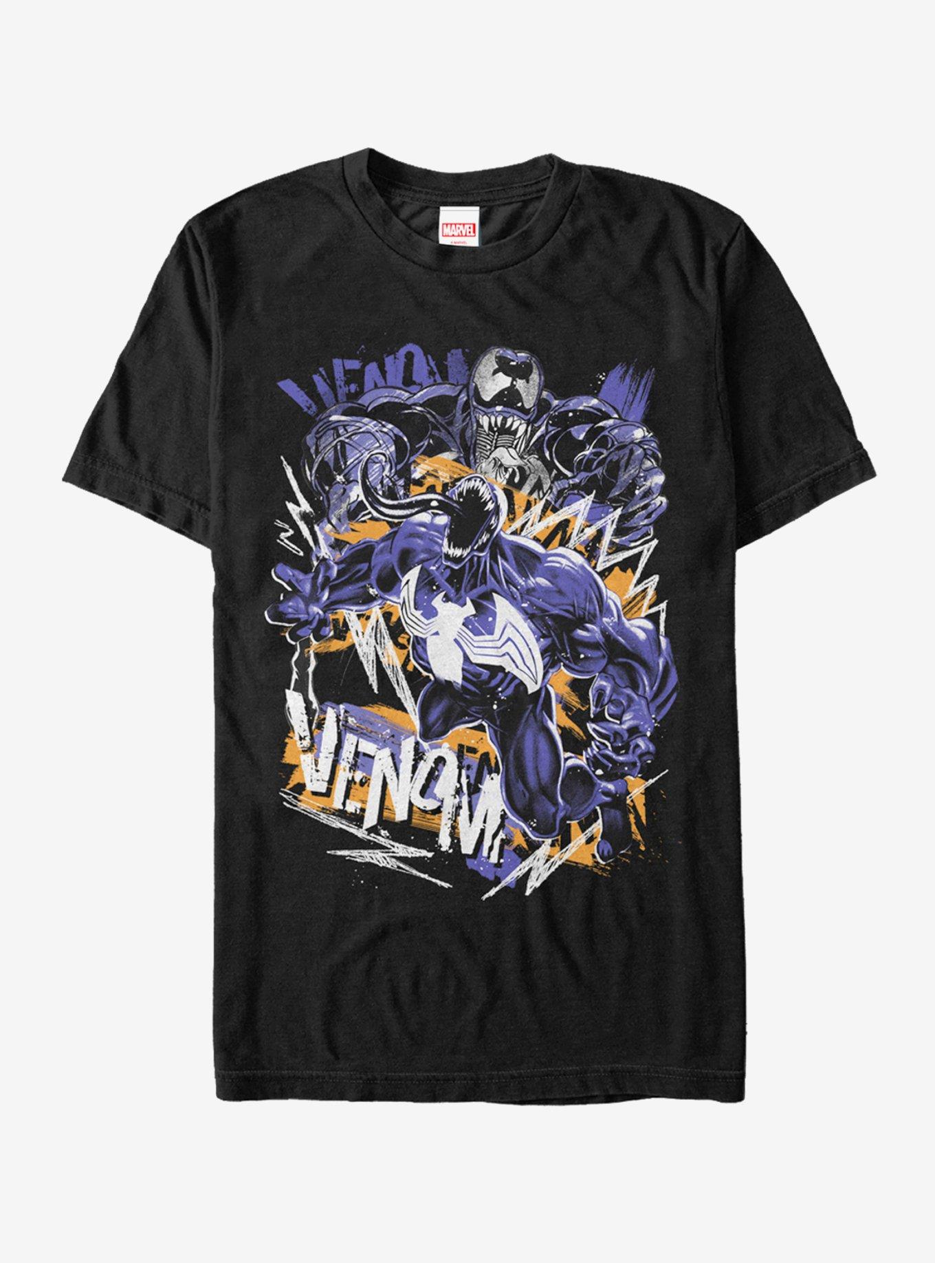 Marvel Venom Graffiti T-Shirt - BLACK | Hot Topic