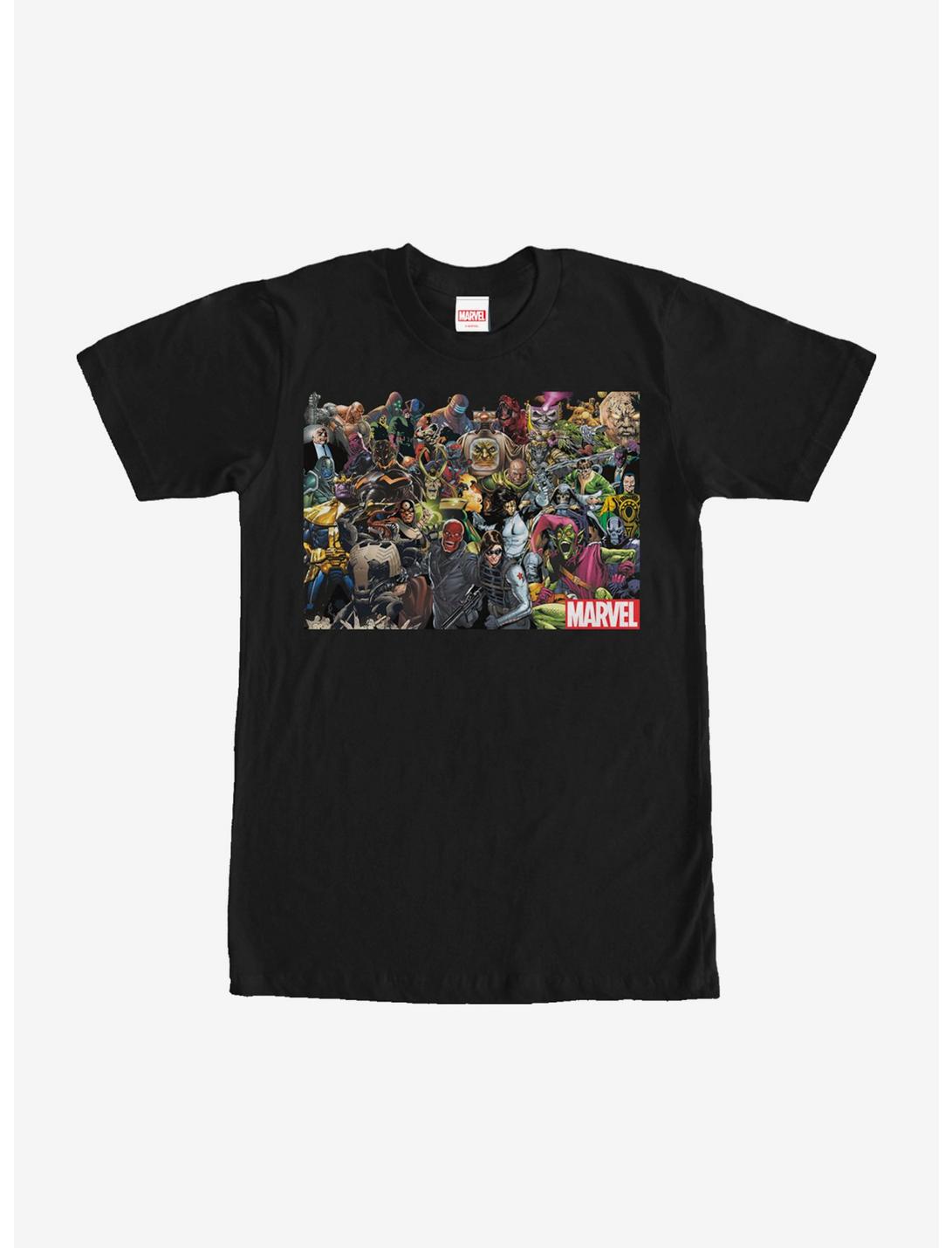 Marvel Villain Collage T-Shirt, BLACK, hi-res