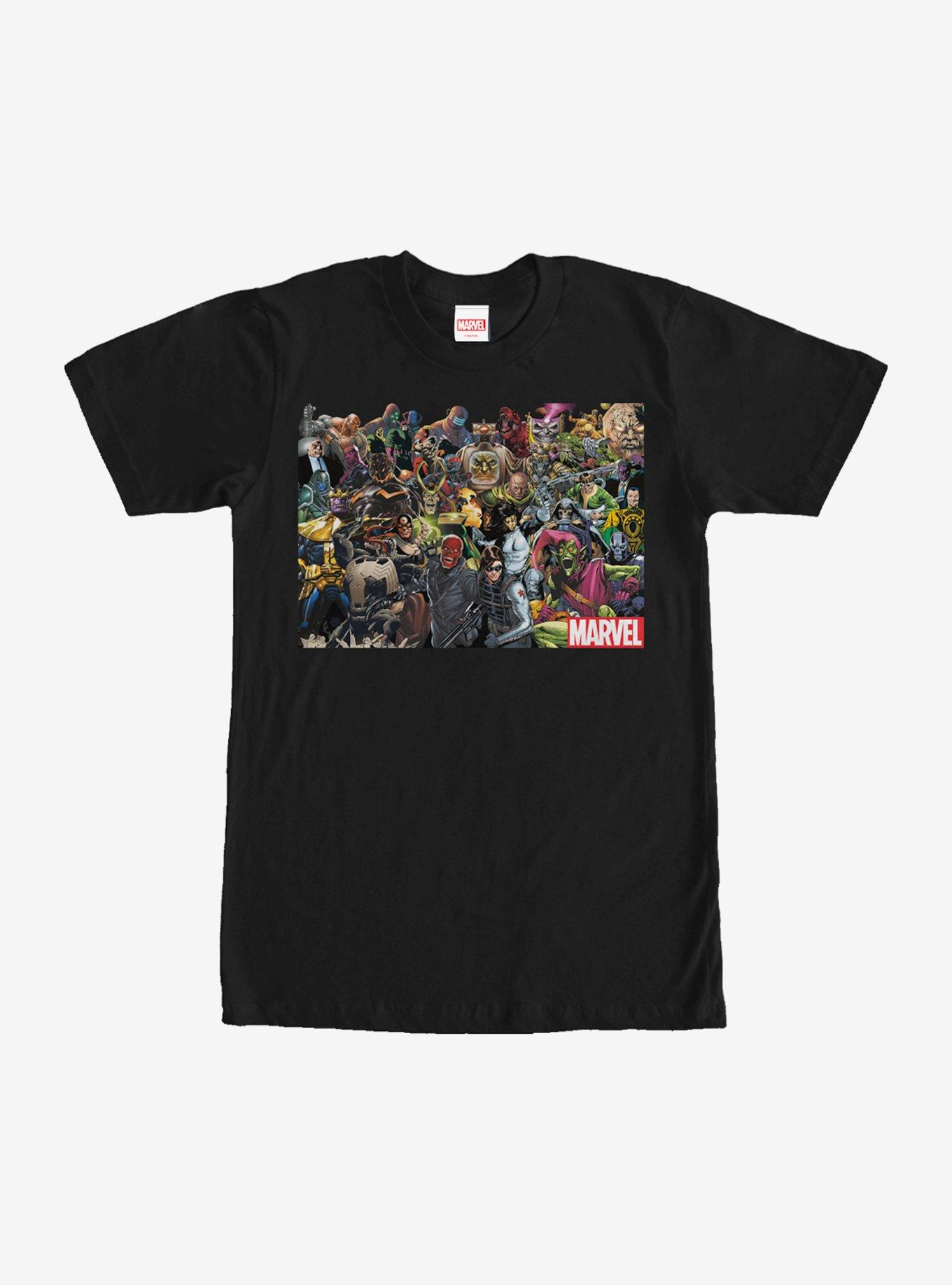 Marvel Villain Collage T-Shirt, BLACK, hi-res