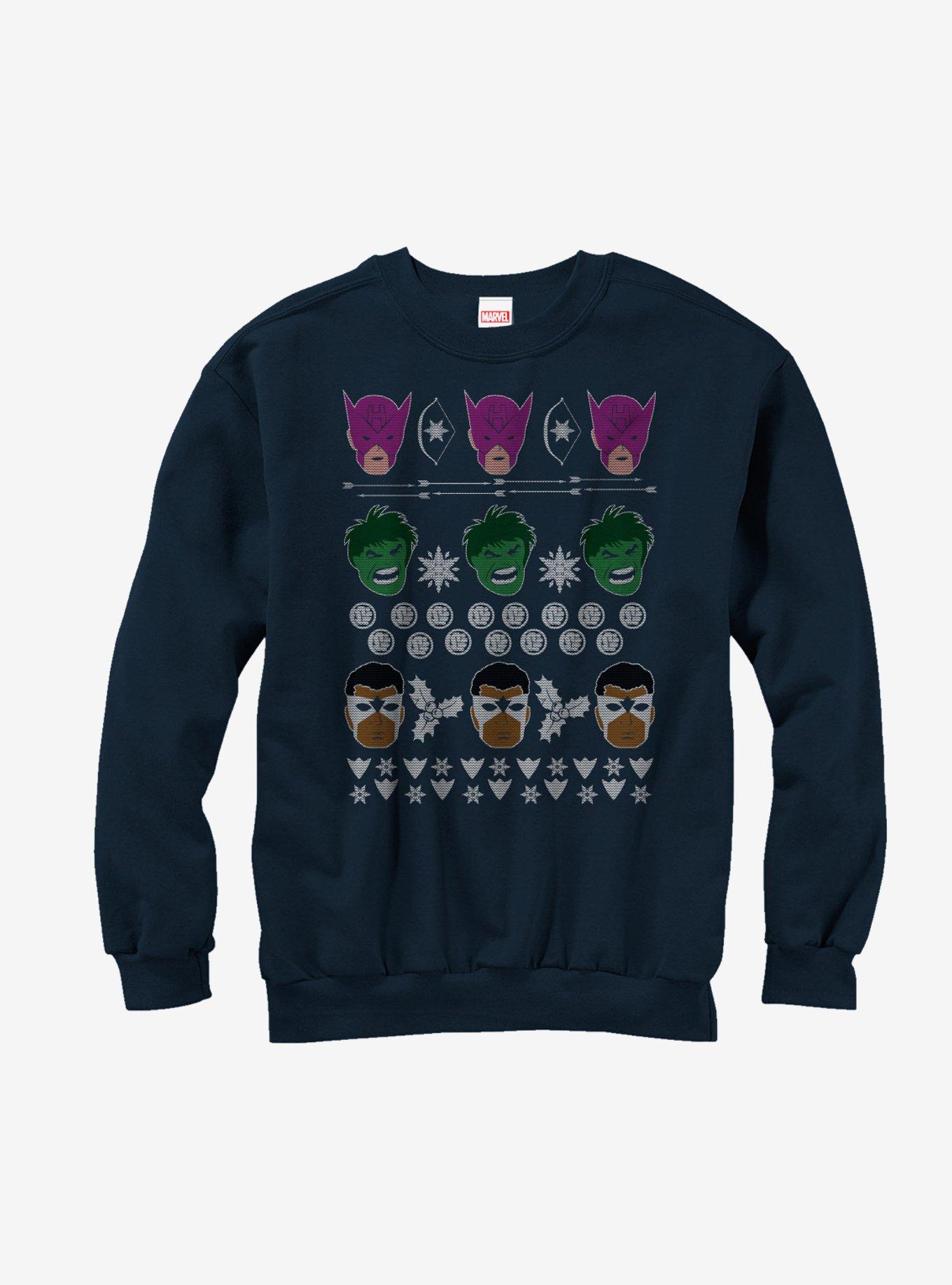 Marvel Avengers Ugly Christmas Sweater Sweatshirt, , hi-res