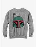 Star Wars Boba Fett Helmet Sweatshirt, ATH HTR, hi-res