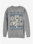 Frozen Christmas Warm Hugs Girls Sweatshirt, ATH HTR, hi-res