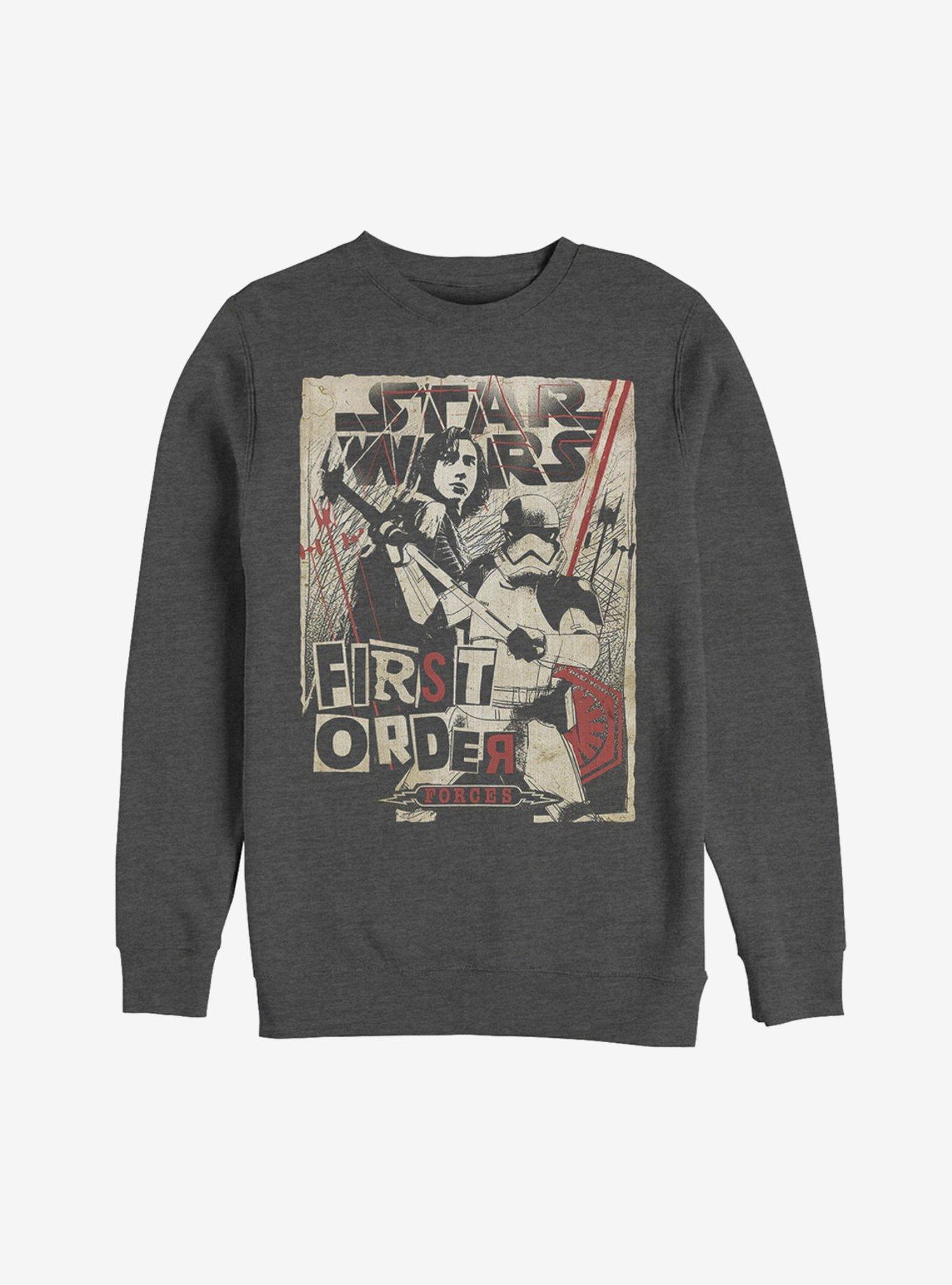 Star Wars First Order Forces Sweatshirt, CHAR HTR, hi-res